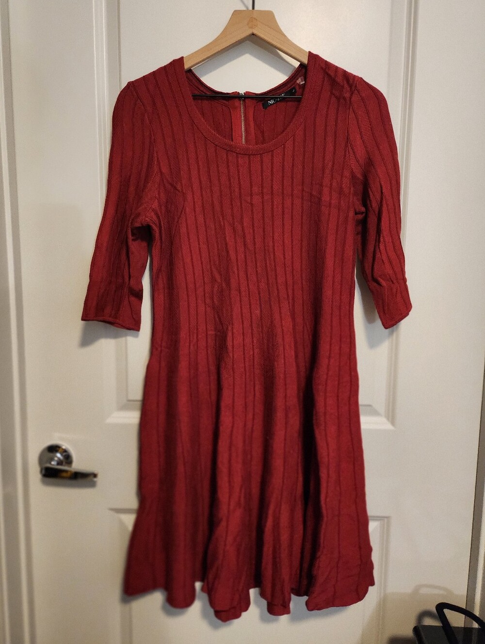 NIC+ZOE Red Ribbed Women’s Sweater